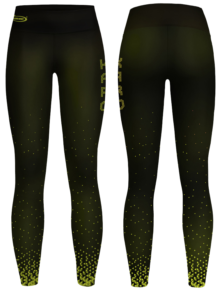 Леггинсы "Neon Green Geometry"